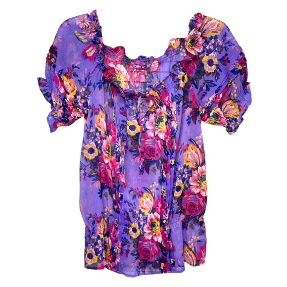 385 - FLORAL BLOUSE MEDIUM - Picture 7 of 16